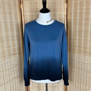 Splendid Ombré Blue Cozy Pullover Relaxed Top